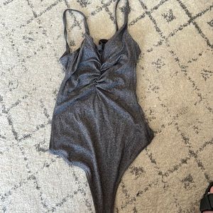Lululemon grey bodysuit
